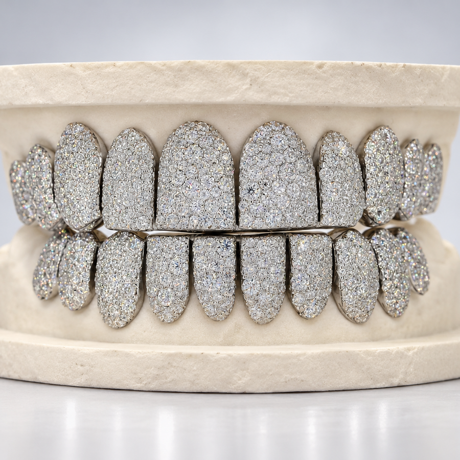 Moisaic Setting VVS Moissanite Grillz