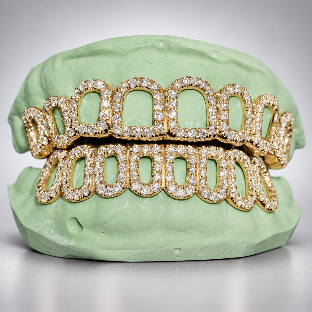 Moissanite Open Face Grillz