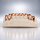 Front Bar with Open Hearts Grillz