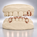 Crescent Loop Bar Moissanite Accent Grillz