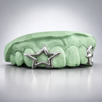 Star Outline Open Face Grillz