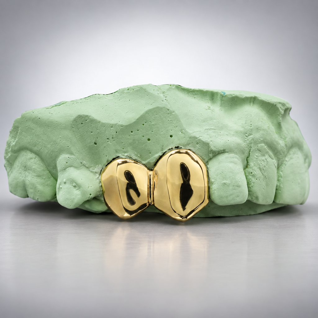 Double Cap Tooth Grillz