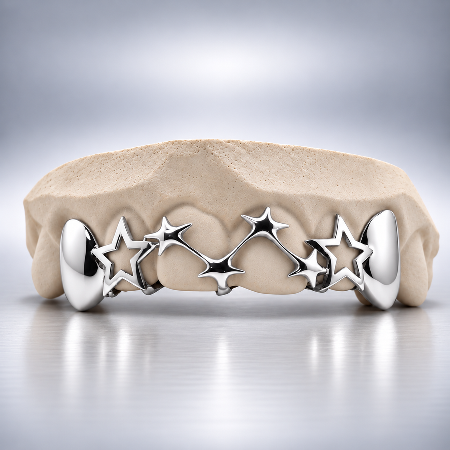 Custom Celestial Star Constellation Open Face Grillz