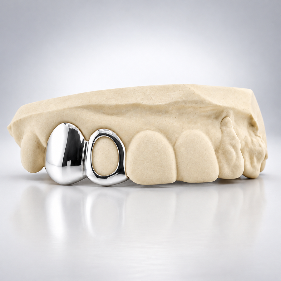Solid & Open Face Two Tooth Grillz
