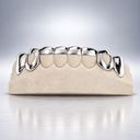 Front Bar with Open Hearts Grillz