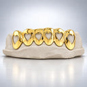 Custom Heart Frame Open Face Grillz