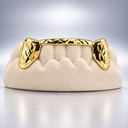 Front Bar with Diamond Cut Bottom Grillz