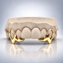 Custom Cyber Fang Vampire Teeth Grillz