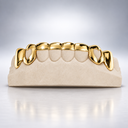 Front Bar with Open Hearts Grillz